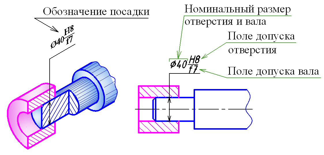 Цифры 1 5 на чертеже обозначают