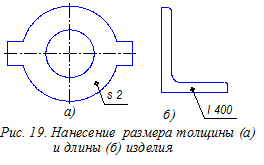 Обозначение толщины металла на чертеже буква